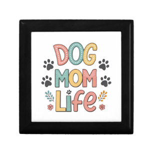 Dog Mom Sunflower Dog Lover Gift Box