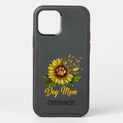 Dog Mom Sunflowers Dog Lover For Mothers Day  OtterBox Symmetry iPhone 12 Pro Case