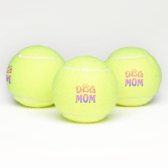 Dog Mom Tennis Balls