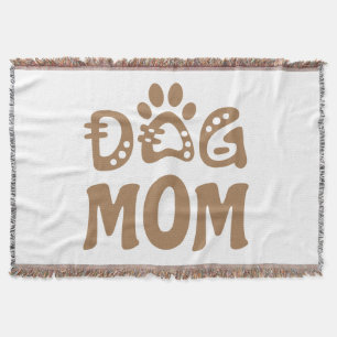 Dog Mom Throw Blanket