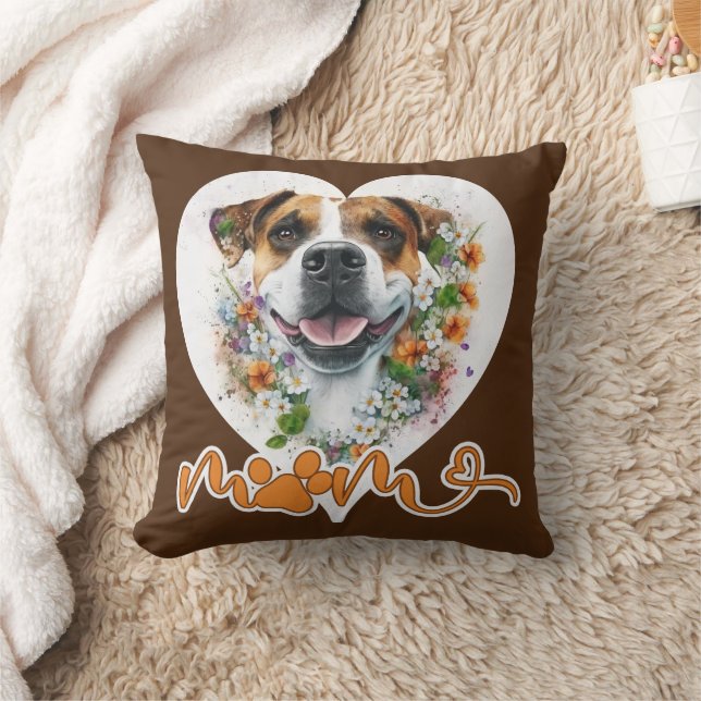 Dog Mom Throw Pillow (Blanket)