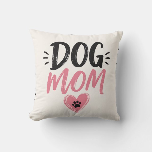 Dog mom throw pillow (Front)