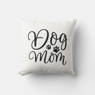 Dog Mom Throw Pillow