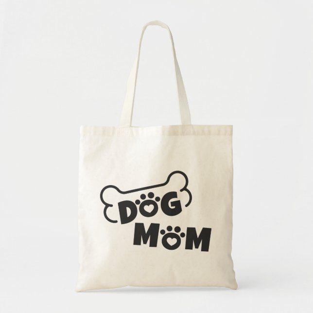 Dog Mom Tote  Bag (Front)