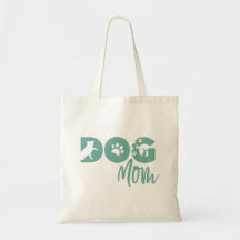 Dog Mom Tote - Teal