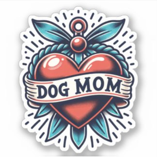 Dog Mom Vinyl Dog Sticker