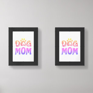 Dog Mom Wall Art Sets