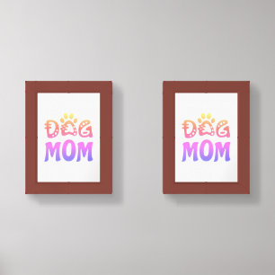 Dog Mom Wall Art Sets