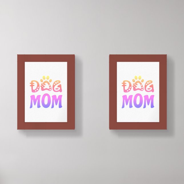 Dog Mom Wall Art Sets (Front)
