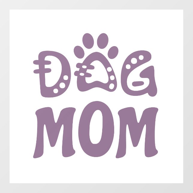 Dog Mom Wall Decal (Front)