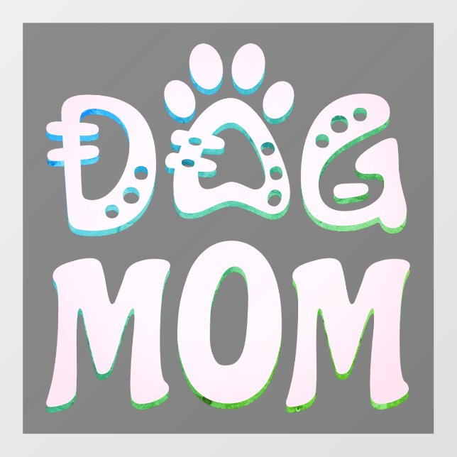 Dog Mom Wall Decal (Front)