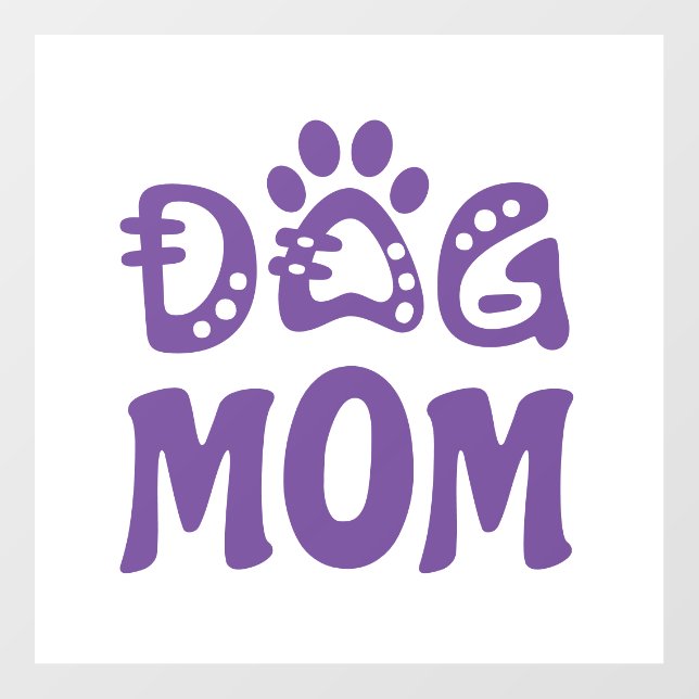 Dog Mom Wall Decal (Front)
