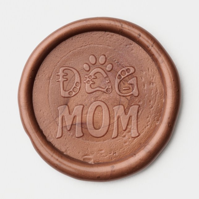 Dog Mom Wax Seal Sticker (Front)