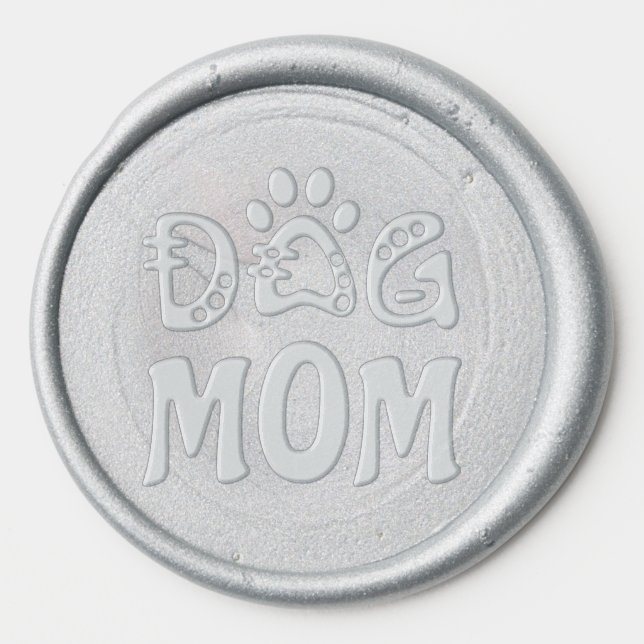 Dog Mom Wax Seal Sticker (Front)