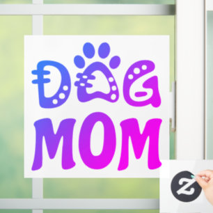 Dog Mom Window Cling