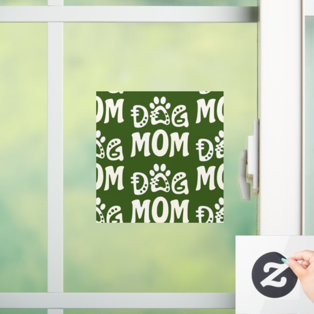 Dog Mom Window Cling (Home)
