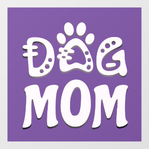 Dog Mom Window Cling