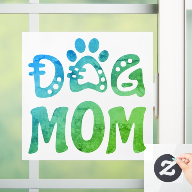 Dog Mom Window Cling (Home)