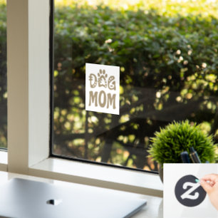Dog Mom Window Cling