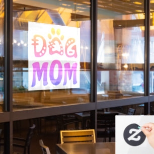 Dog Mom Window Cling