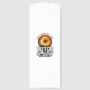Dog Mom Witch By Night Vintage Halloween Shirt_1 Bookmarks