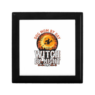 Dog Mom Witch By Night Vintage Halloween Shirt_1 Gift Box