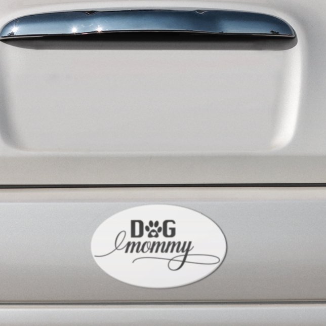 Dog Mommy Animal Lover Pet Owner Car Magnet (Creator Uploaded)