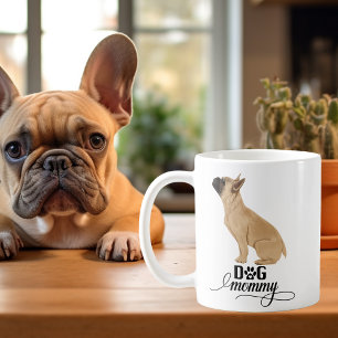 Dog Mommy French Bulldog Dog Watercolor Coffee Mug