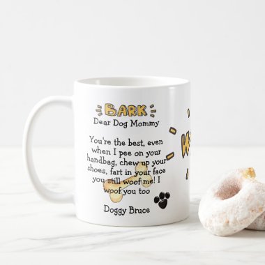Dog Mommy Funny Cute Mug Personalized Gifts Moms