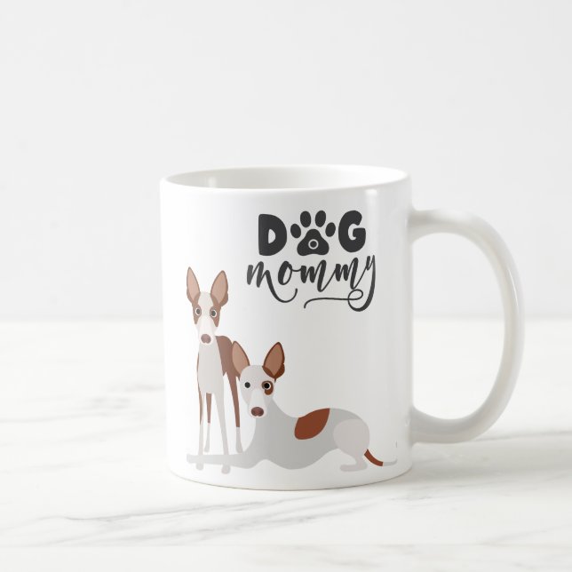 Dog Mommy Ibizan Hound Pharaoh Podenco Coffee Mug (Right)