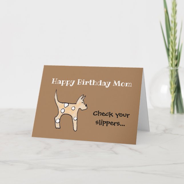 Dog Mom's Birthday Card (Front)