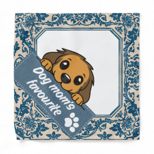 Dog Mom's Favourite Cute Puppy Design Bandana