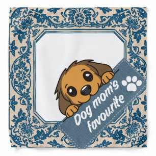 Dog Mom's Favourite Cute Puppy Design Bandana