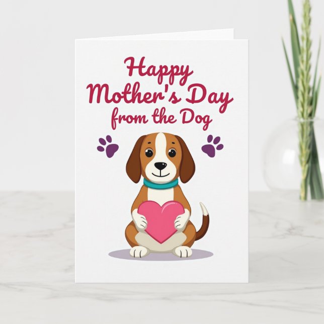 Dog Moms Loving Day Greeting Card (Front)