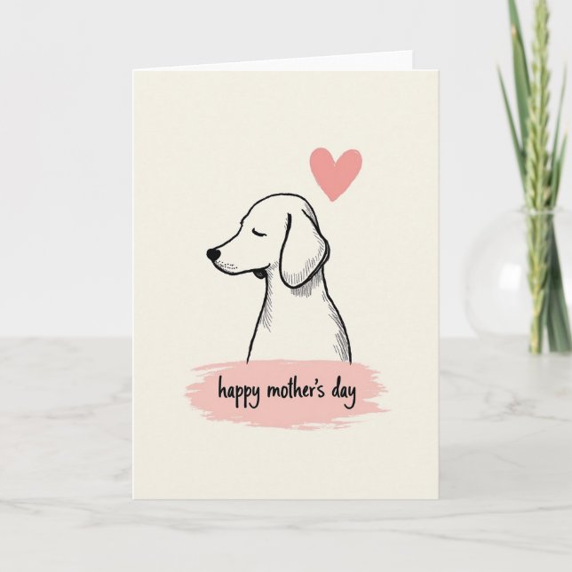 Dog Moms Peaceful Day Card (Front)
