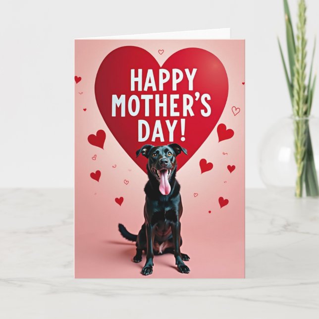 Dog Moms Sweet Mothers Day Card (Front)
