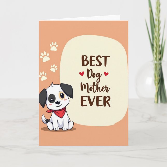 Dog Mother Illustration Card (Front)