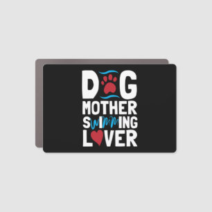 Dog Mother Swimming Lover Car Magnet