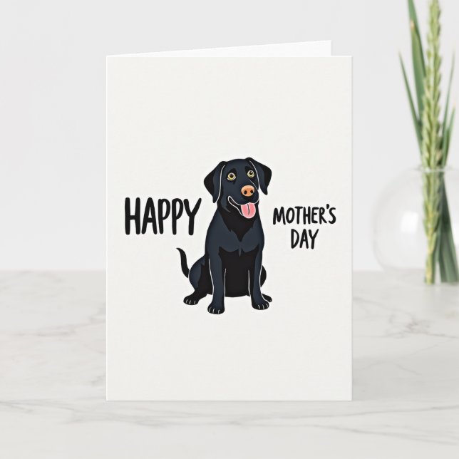 Dog Mothers Day Art Card (Front)