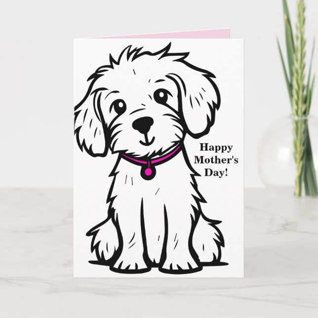 Dog Mother's Day Card for Mom (Front)