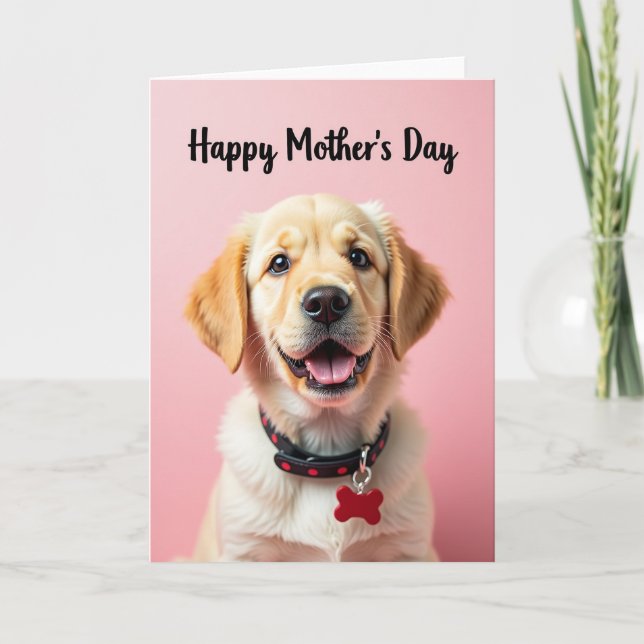 Dog Mothers Day Portrait Card (Front)
