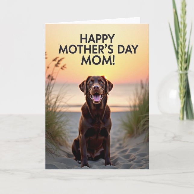 Dog Mothers Day Scene Card (Front)
