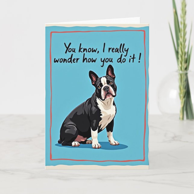 Dog Mothers Day Wonder Card (Front)