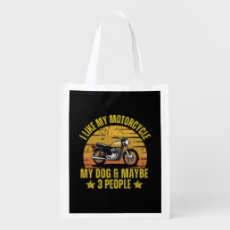 Dog Motorcycle Grocery Bag