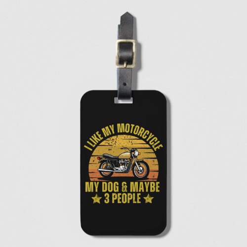 Dog Motorcycle Luggage Tag