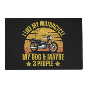 Dog Motorcycle Placemat