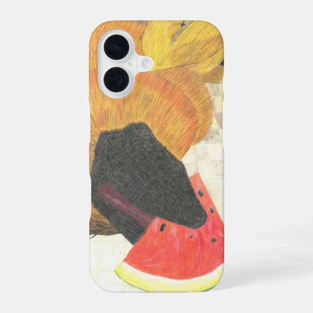 Dog mouth and watermelon phone case (Back)