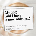 Dog Moving New Address We've Moved Announcement Po Postcard<br><div class="desc">My Dog And I Have A New Address! Let your best friend announce your move with this cute and funny dog moving announcement card. Personalize names with the dog, and your new address. This dog new address announcement card is a must for all dog moms, dog dads, & dog lovers!...</div>