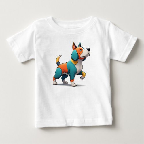 dog multi colour baby T-Shirt