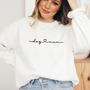 Dog Mum Heart Script Sweatshirt